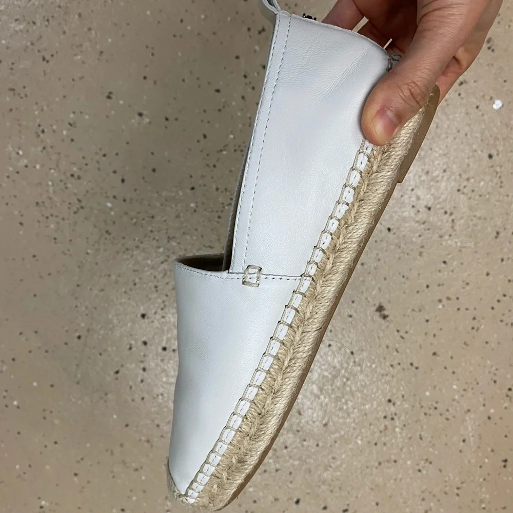 Sam Edelman White Espadrille Slip-On Flats brand new